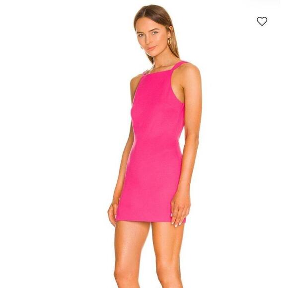 H:ours‎ Revolve sz S pink chain back Cassia mini party dress NWT - Picture 5 of 16